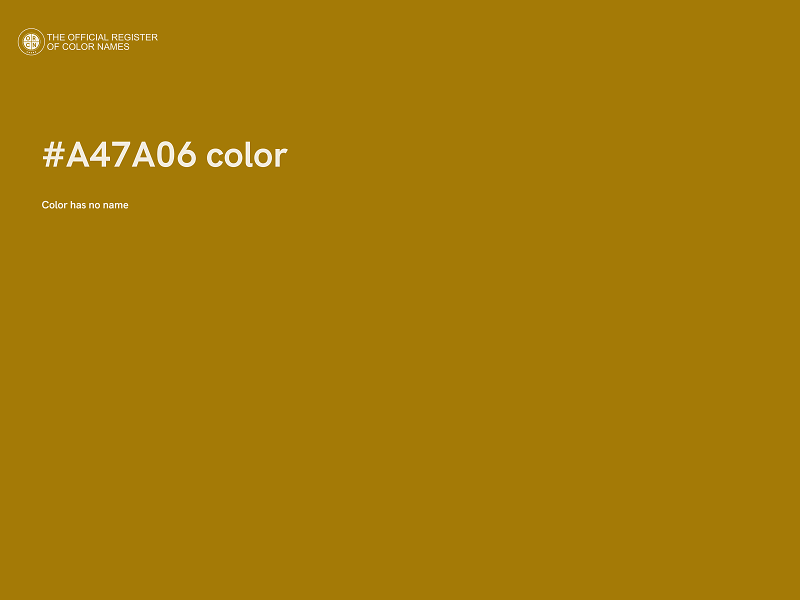 #A47A06 color image