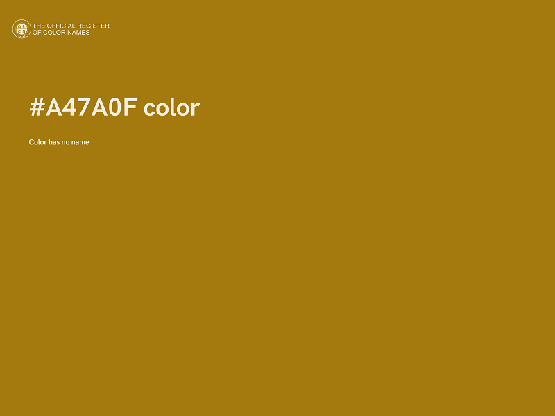 #A47A0F color image