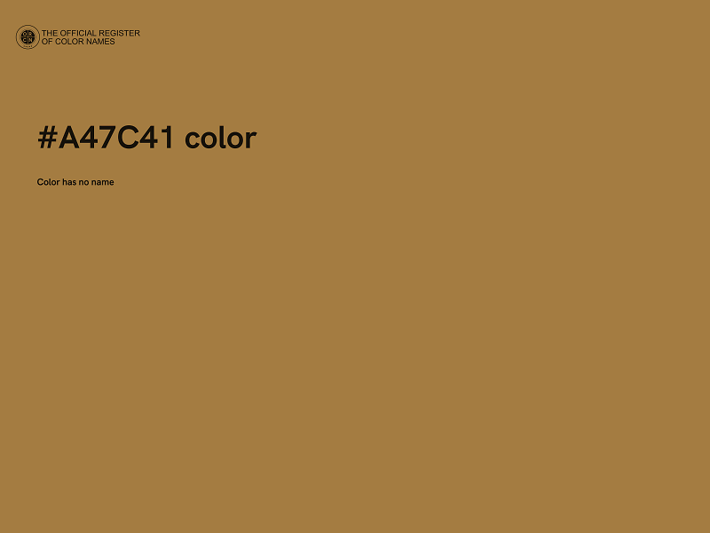 #A47C41 color image