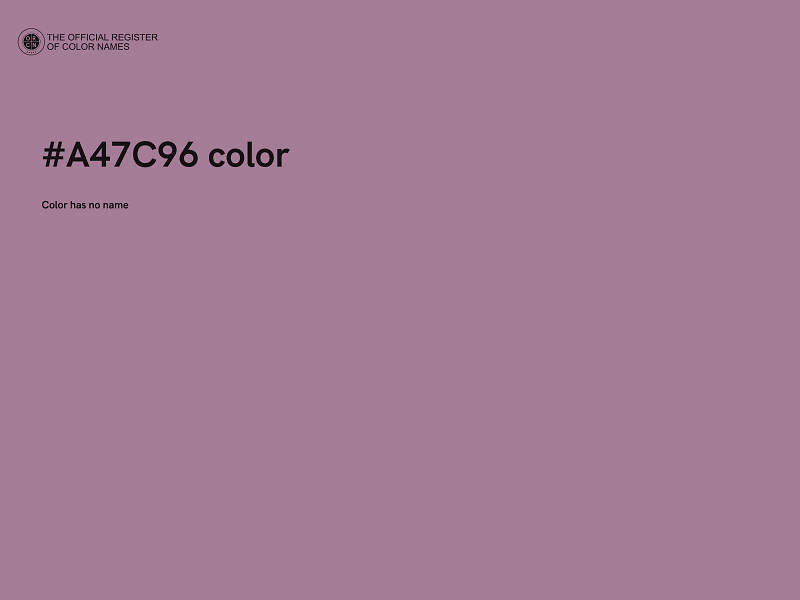 #A47C96 color image