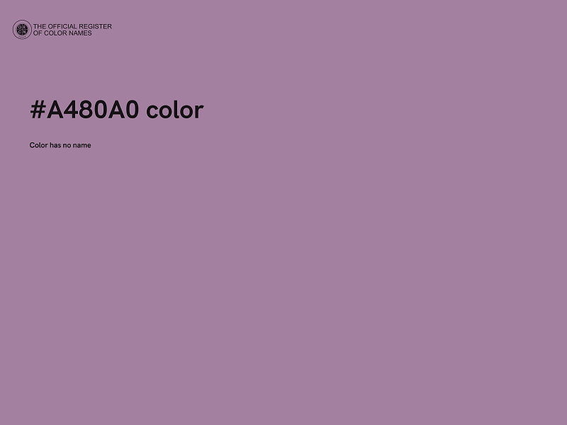 #A480A0 color image