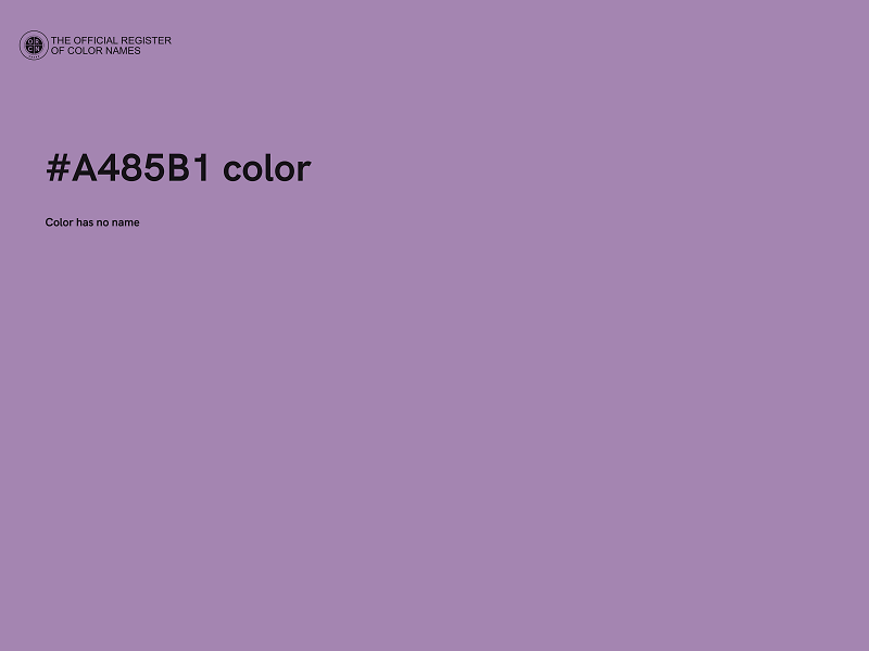 #A485B1 color image