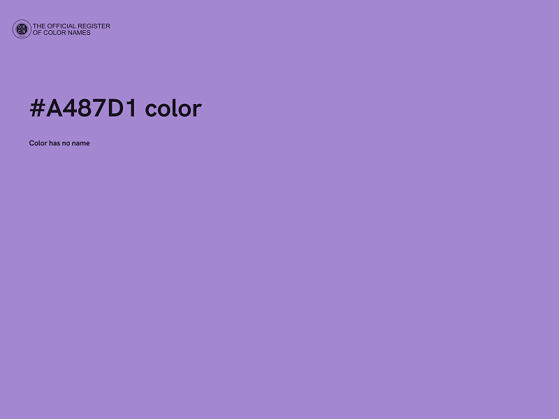 #A487D1 color image