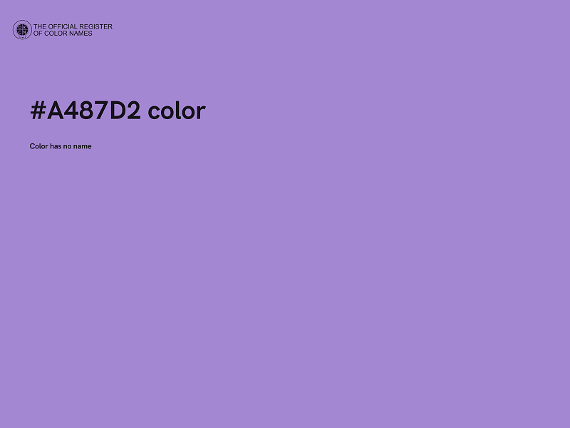 #A487D2 color image