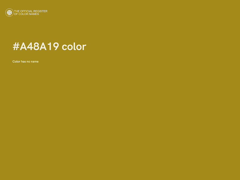 #A48A19 color image