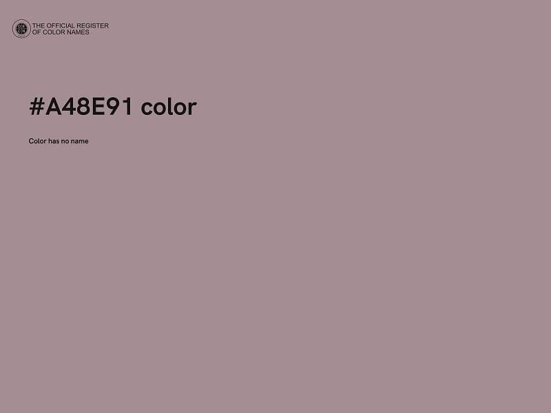 #A48E91 color image