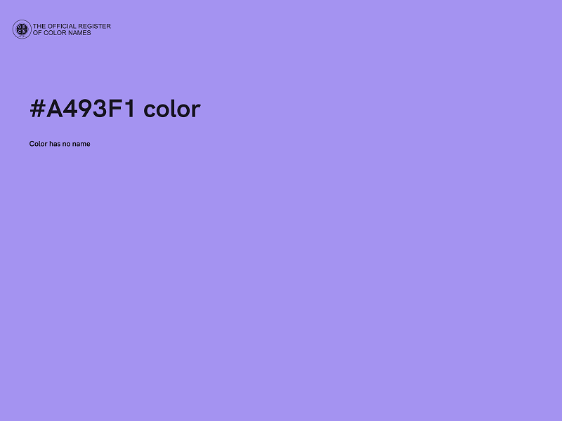 #A493F1 color image