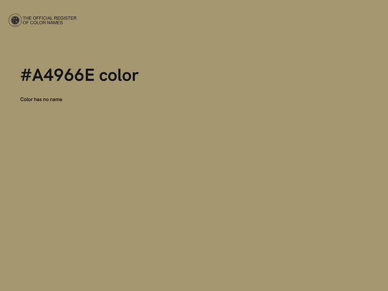 #A4966E color image