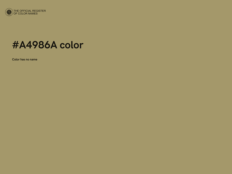 #A4986A color image