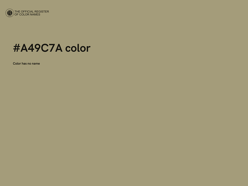 #A49C7A color image