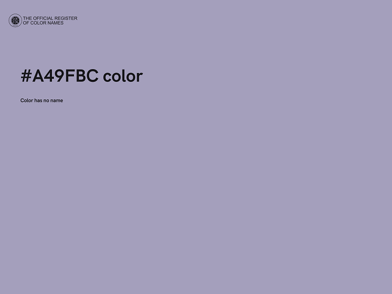 #A49FBC color image