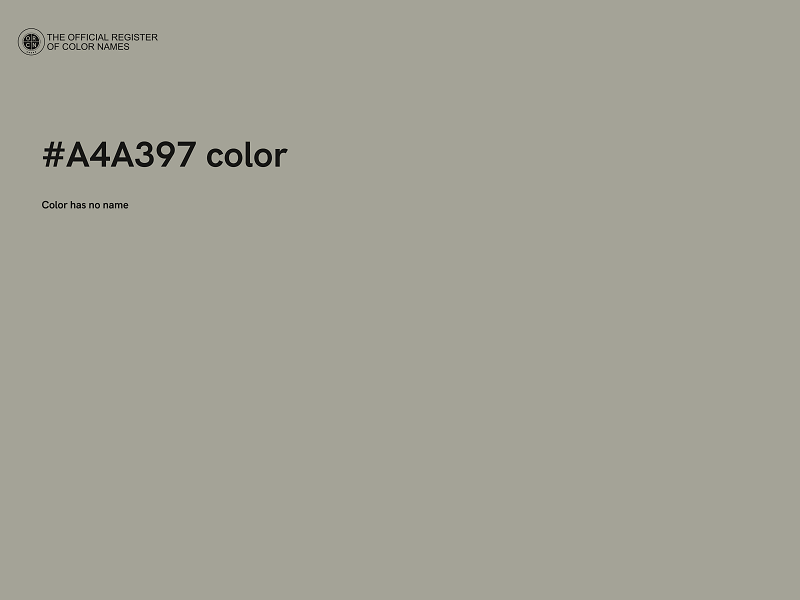 #A4A397 color image