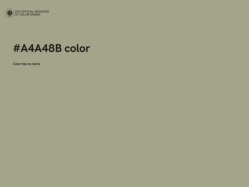 #A4A48B color image