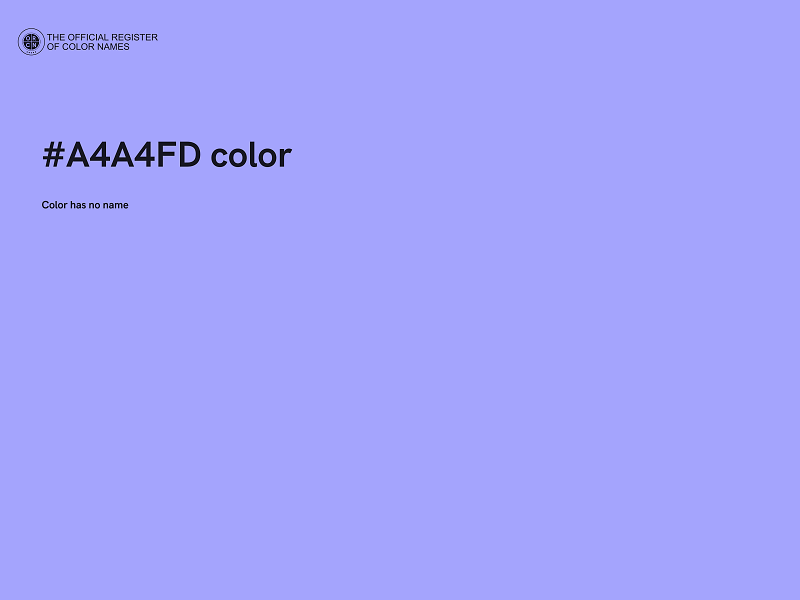 #A4A4FD color image