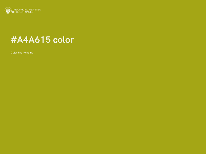 #A4A615 color image