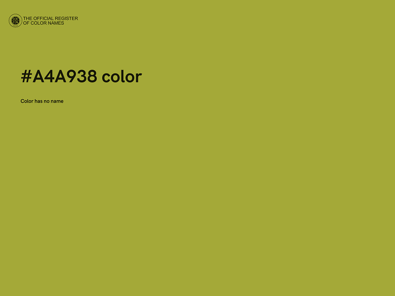 #A4A938 color image