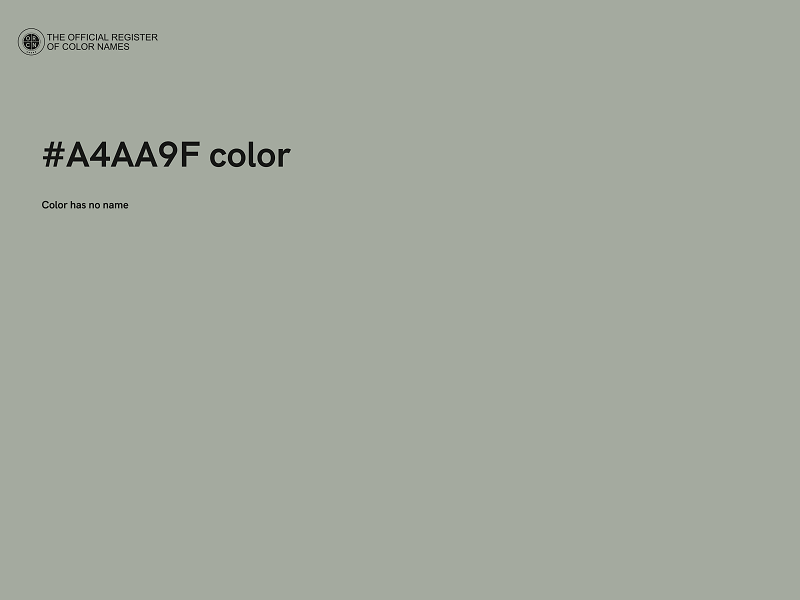 #A4AA9F color image