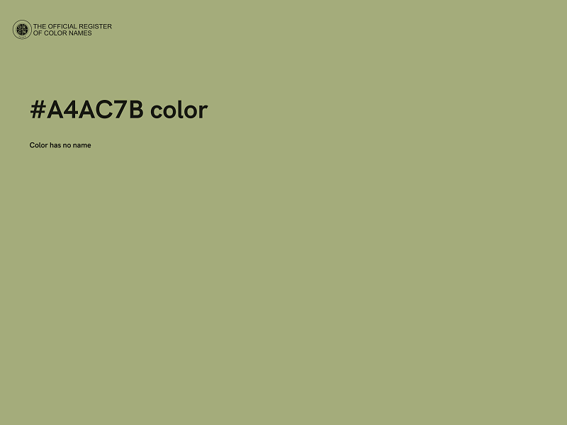 #A4AC7B color image