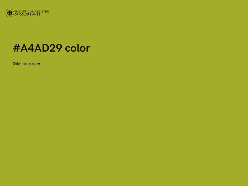 #A4AD29 color image