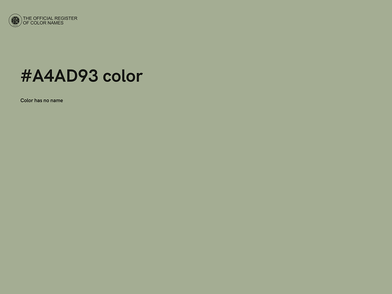 #A4AD93 color image