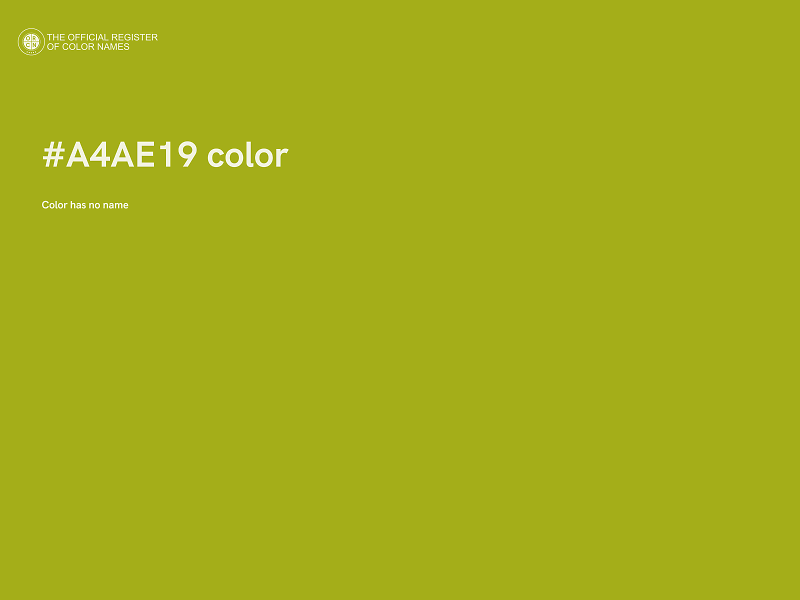 #A4AE19 color image