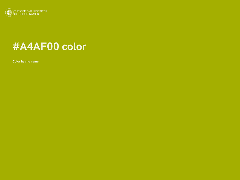 #A4AF00 color image