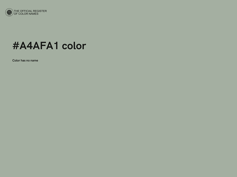 #A4AFA1 color image