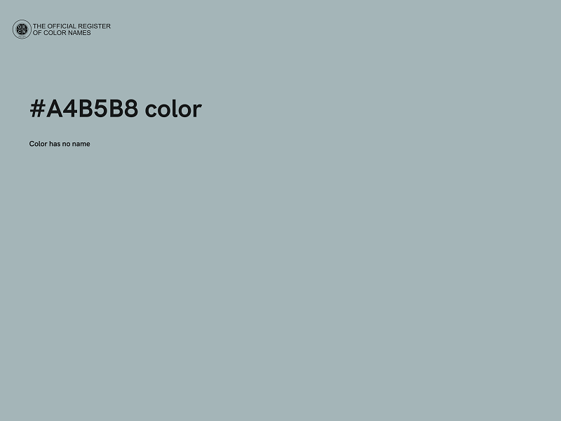 #A4B5B8 color image