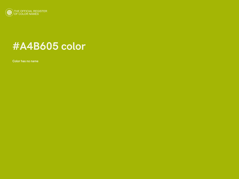 #A4B605 color image