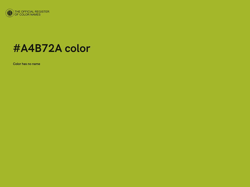 #A4B72A color image