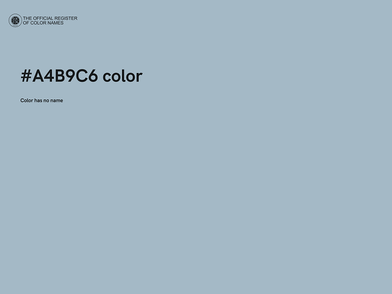 #A4B9C6 color image