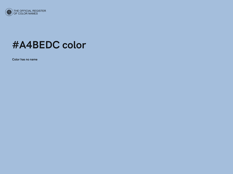 #A4BEDC color image