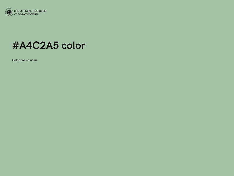 #A4C2A5 color image