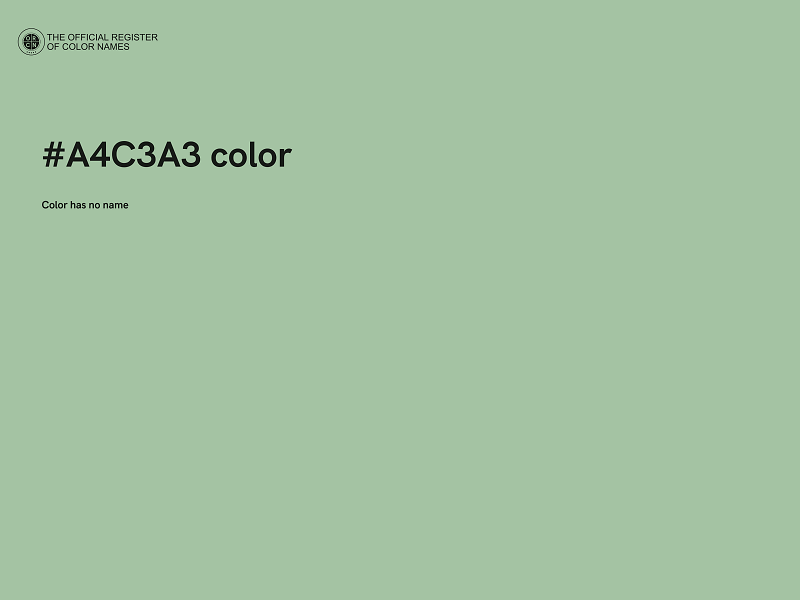 #A4C3A3 color image