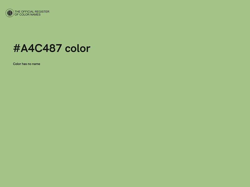 #A4C487 color image