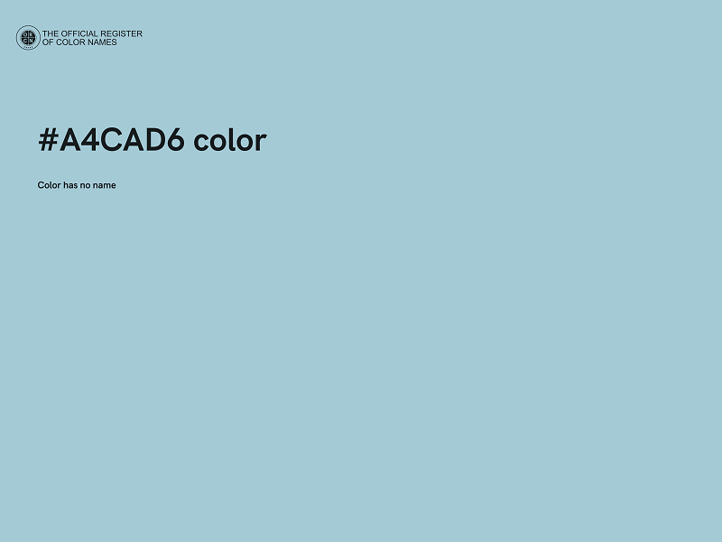 #A4CAD6 color image