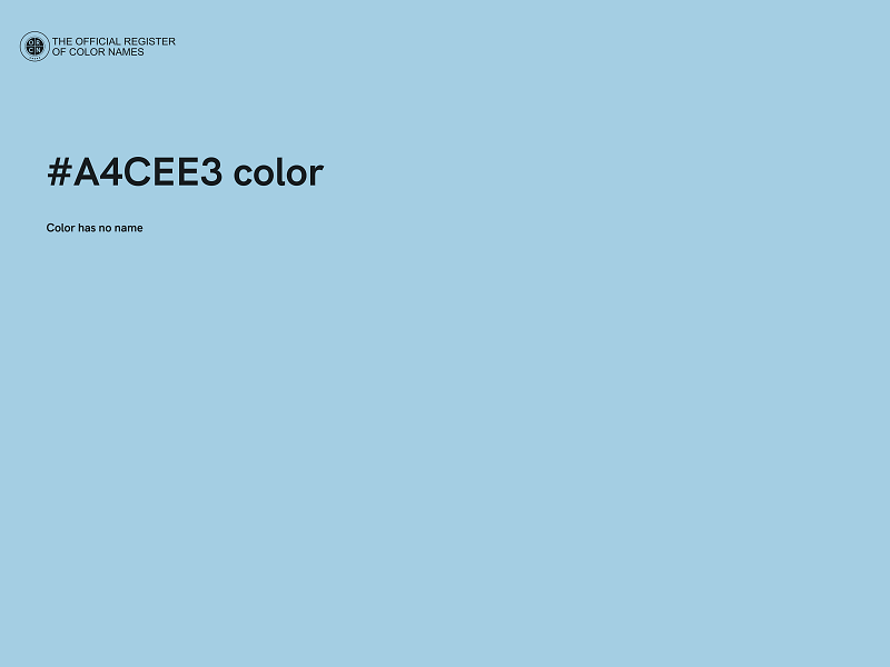 #A4CEE3 color image