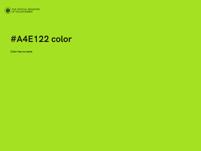 #A4E122 color image