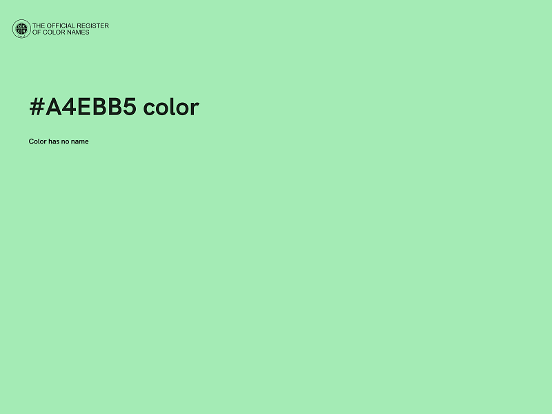 #A4EBB5 color image