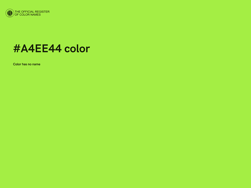 #A4EE44 color image