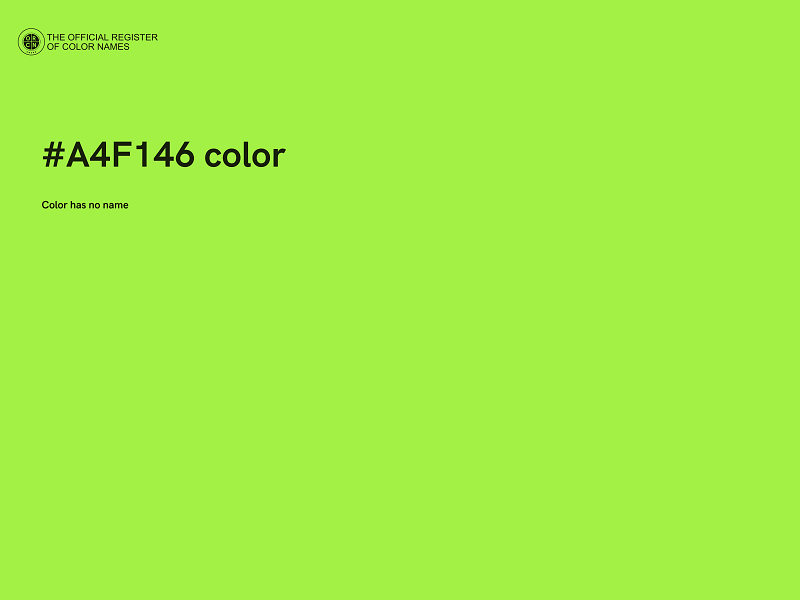 #A4F146 color image