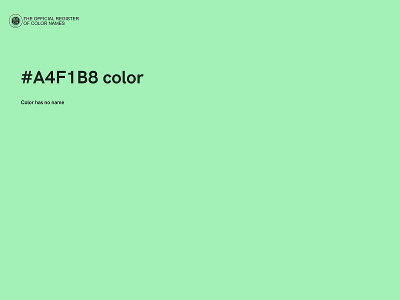 #A4F1B8 color image