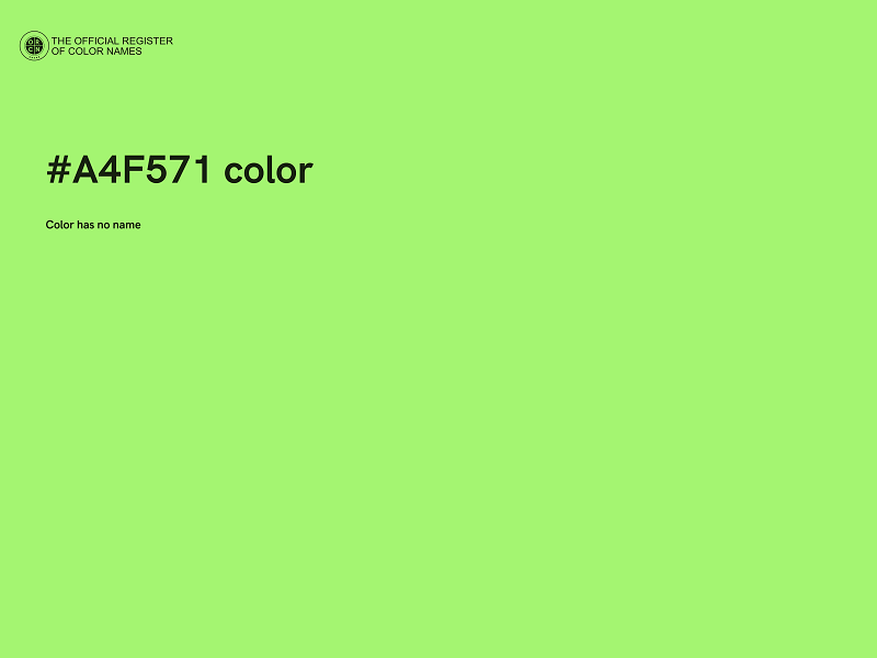 #A4F571 color image