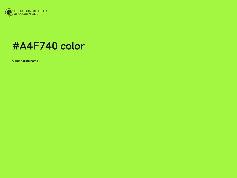 #A4F740 color image