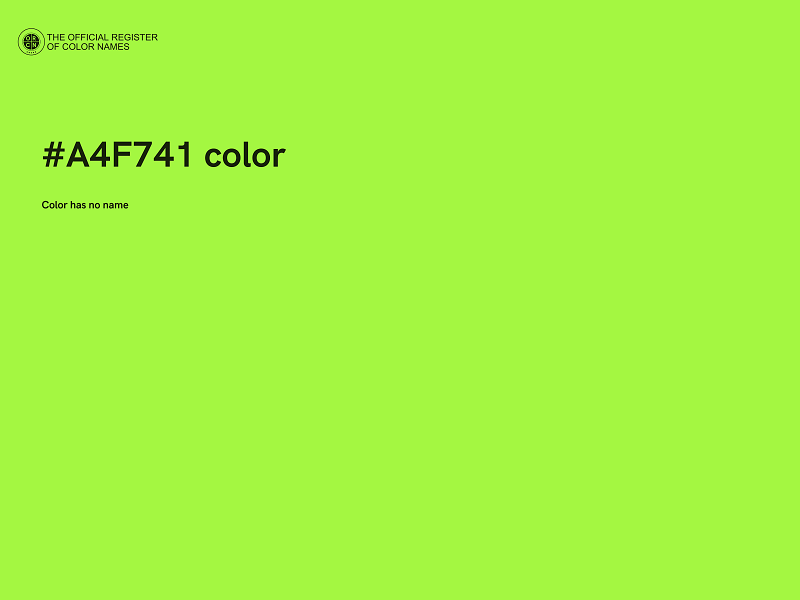 #A4F741 color image