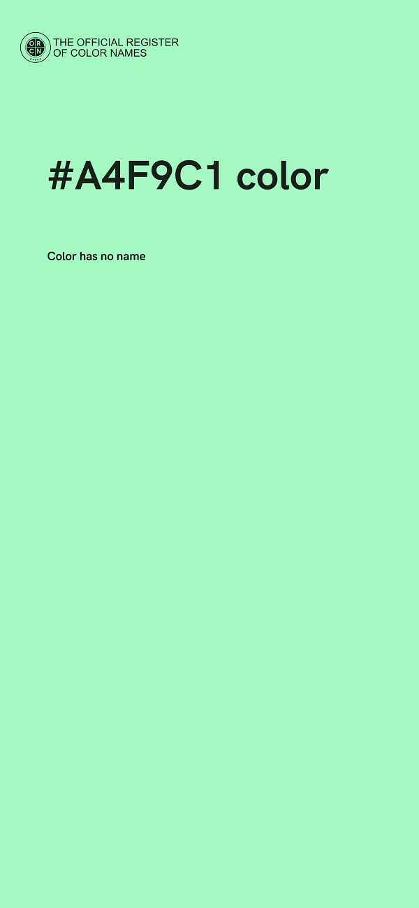 #A4F9C1 color image