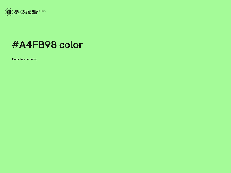 #A4FB98 color image