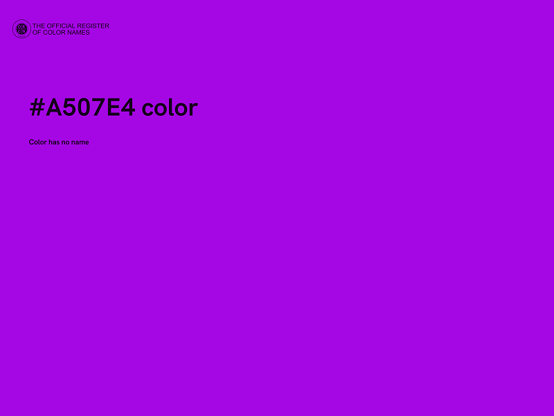 #A507E4 color image