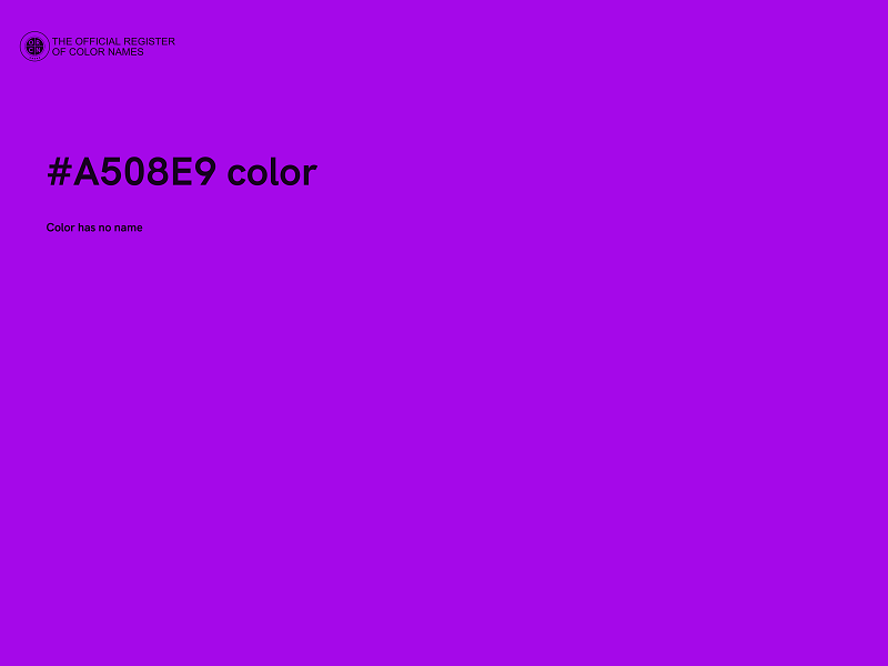 #A508E9 color image