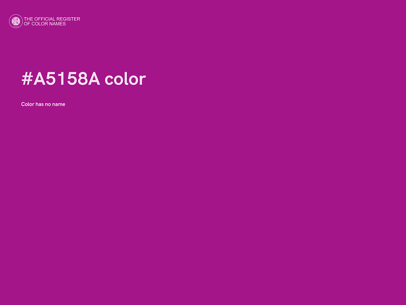 #A5158A color image